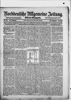 Norddeutsche allgemeine Zeitung vom 23.05.1894