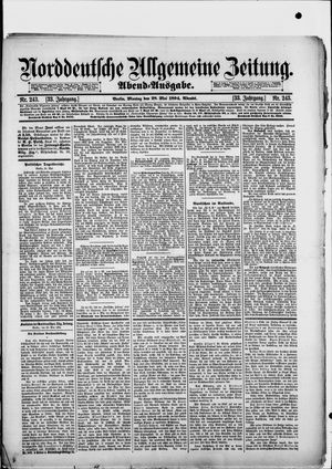 Norddeutsche allgemeine Zeitung on May 28, 1894