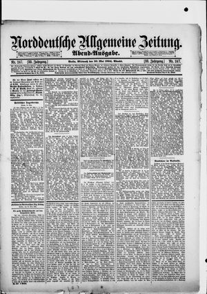 Norddeutsche allgemeine Zeitung vom 30.05.1894