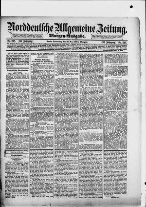 Norddeutsche allgemeine Zeitung vom 31.05.1894