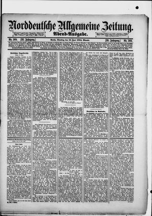 Norddeutsche allgemeine Zeitung vom 12.06.1894
