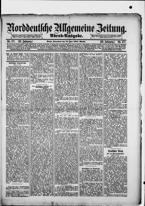 Norddeutsche allgemeine Zeitung vom 16.06.1894