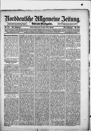 Norddeutsche allgemeine Zeitung vom 18.06.1894