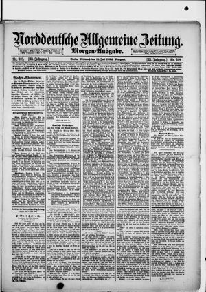 Norddeutsche allgemeine Zeitung vom 11.07.1894