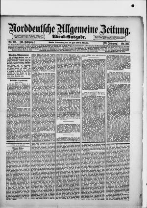 Norddeutsche allgemeine Zeitung on Jul 12, 1894