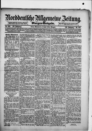 Norddeutsche allgemeine Zeitung vom 18.07.1894