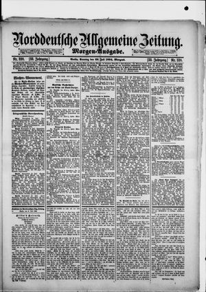 Norddeutsche allgemeine Zeitung vom 22.07.1894