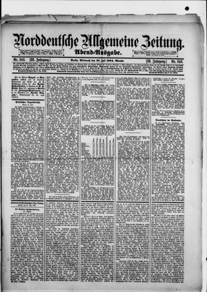 Norddeutsche allgemeine Zeitung vom 25.07.1894