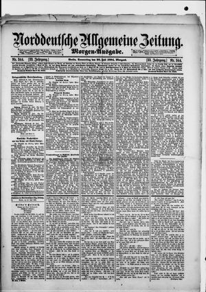 Norddeutsche allgemeine Zeitung vom 26.07.1894
