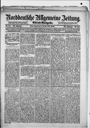 Norddeutsche allgemeine Zeitung vom 26.07.1894