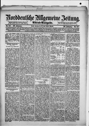 Norddeutsche allgemeine Zeitung vom 27.07.1894