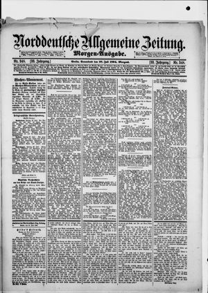 Norddeutsche allgemeine Zeitung vom 28.07.1894