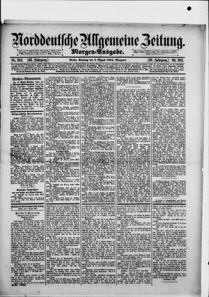 Norddeutsche allgemeine Zeitung vom 05.08.1894