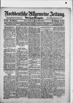 Norddeutsche allgemeine Zeitung vom 07.08.1894