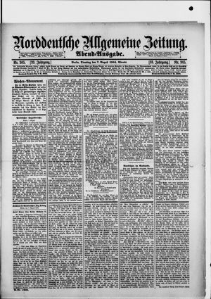 Norddeutsche allgemeine Zeitung vom 07.08.1894