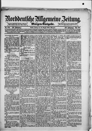 Norddeutsche allgemeine Zeitung vom 10.08.1894