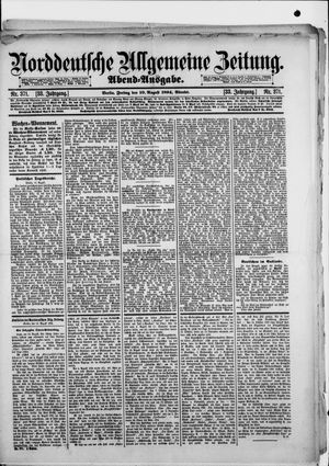 Norddeutsche allgemeine Zeitung vom 10.08.1894