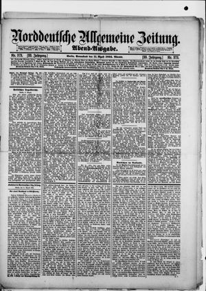 Norddeutsche allgemeine Zeitung vom 11.08.1894
