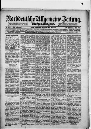 Norddeutsche allgemeine Zeitung vom 12.08.1894