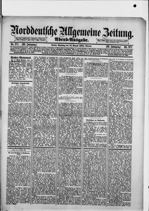Norddeutsche allgemeine Zeitung on Aug 14, 1894