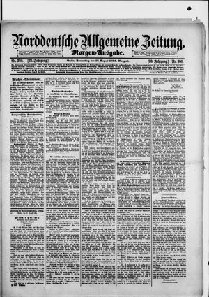Norddeutsche allgemeine Zeitung on Aug 16, 1894