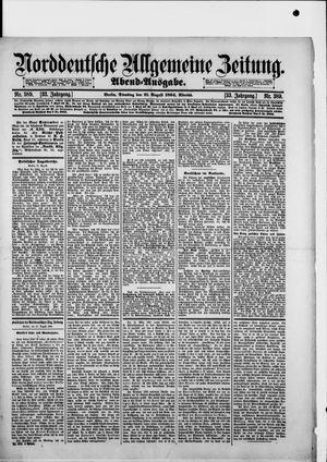 Norddeutsche allgemeine Zeitung vom 21.08.1894