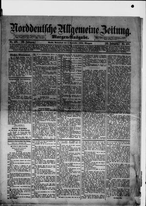 Norddeutsche allgemeine Zeitung vom 01.09.1894
