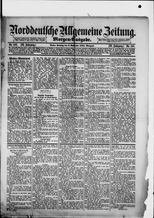 Norddeutsche allgemeine Zeitung vom 02.09.1894