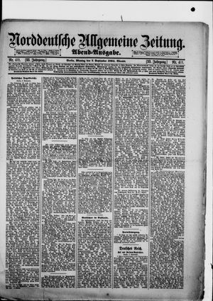 Norddeutsche allgemeine Zeitung vom 03.09.1894