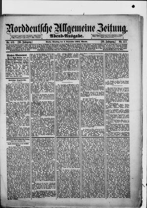 Norddeutsche allgemeine Zeitung vom 04.09.1894