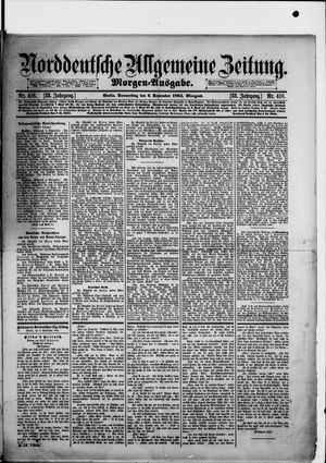 Norddeutsche allgemeine Zeitung vom 06.09.1894