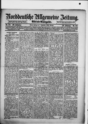 Norddeutsche allgemeine Zeitung vom 07.09.1894