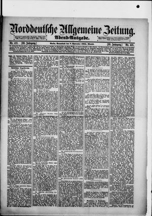 Norddeutsche allgemeine Zeitung vom 08.09.1894