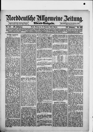 Norddeutsche allgemeine Zeitung vom 10.09.1894