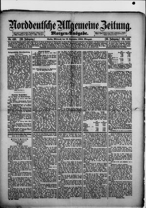 Norddeutsche allgemeine Zeitung vom 12.09.1894