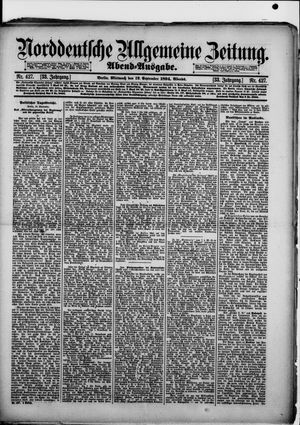 Norddeutsche allgemeine Zeitung vom 12.09.1894