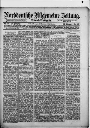 Norddeutsche allgemeine Zeitung vom 17.09.1894