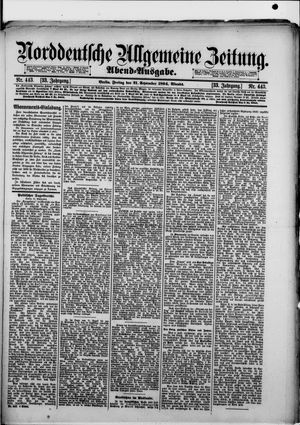 Norddeutsche allgemeine Zeitung vom 21.09.1894