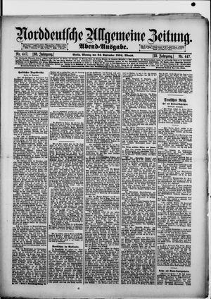 Norddeutsche allgemeine Zeitung vom 24.09.1894