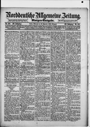 Norddeutsche allgemeine Zeitung vom 26.09.1894