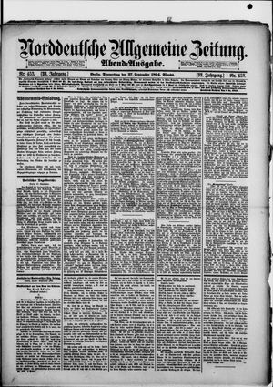 Norddeutsche allgemeine Zeitung vom 27.09.1894