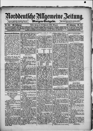 Norddeutsche allgemeine Zeitung vom 28.09.1894