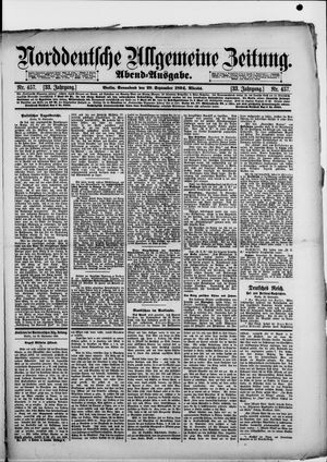 Norddeutsche allgemeine Zeitung vom 29.09.1894