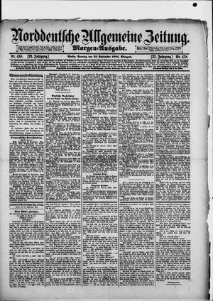 Norddeutsche allgemeine Zeitung vom 30.09.1894