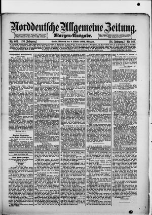 Norddeutsche allgemeine Zeitung vom 03.10.1894