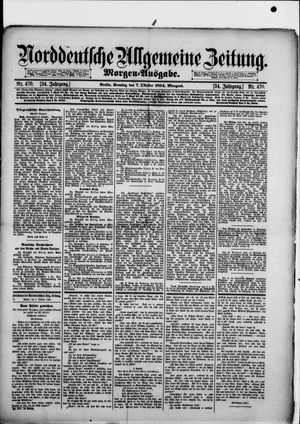 Norddeutsche allgemeine Zeitung vom 07.10.1894