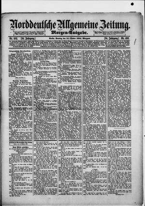 Norddeutsche allgemeine Zeitung vom 14.10.1894