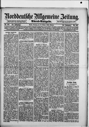 Norddeutsche allgemeine Zeitung vom 16.10.1894