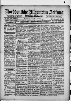 Norddeutsche allgemeine Zeitung vom 19.10.1894