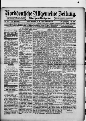 Norddeutsche allgemeine Zeitung vom 20.10.1894
